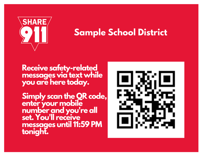 Sample School District  QR Code